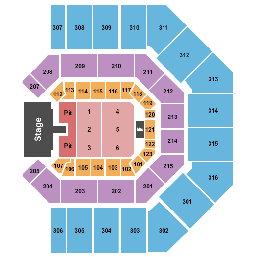 Credit One Stadium Keith Urban Seating Chart